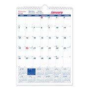 Brownline Calendar, Wall, Monthly, 8x11", White C171101